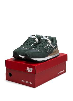 Кроссовки мужские new balance classic green white зелёные повседневные кроссовки нью баланс8 фото