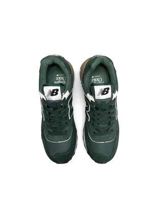 Кроссовки мужские new balance classic green white зелёные повседневные кроссовки нью баланс10 фото