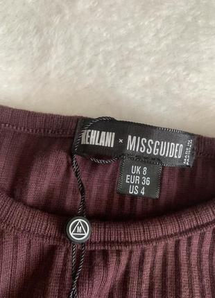 Платье в рубчик missguided s/m обмен4 фото