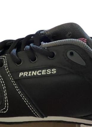 Restime princess 👑 кроссовки кеды black pink черные на весну лето6 фото
