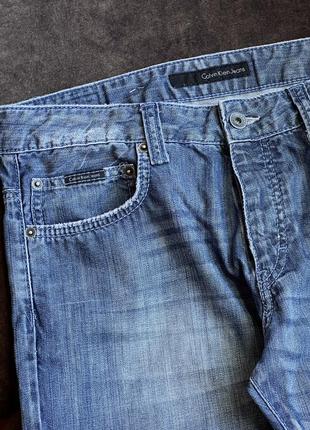 Джинсы брюки calvin klein оригинальные синие с подкатами