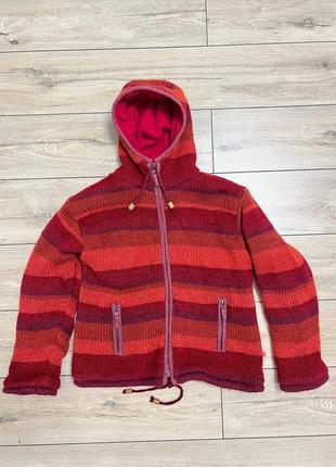 Жіноча шерстяна непальська кофта худі pachamama l/xl