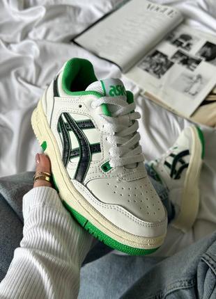 Кожаные кроссовки asics ex89 boston celtics5 фото