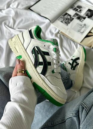 Шкіряні кросівки asics ex89 boston celtics
