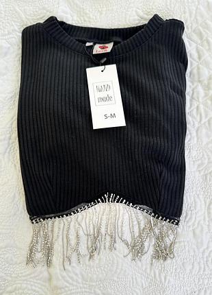 Лонг укороченый з бахромой 3