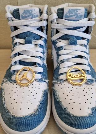 Кросівки jordan 1 high og denim оригінал розмір 384 фото