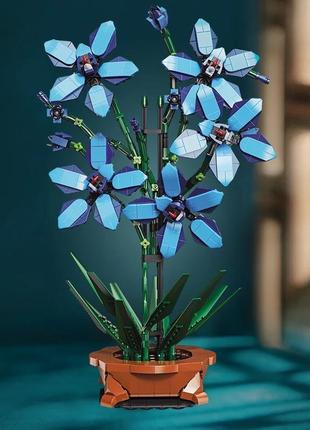 Конструктор орхідея синя3 фото