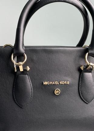 Женская сумка michael kors marilyn large logo total black7 фото