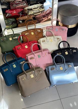 Сумка кожаная hermes birkin 30 см1 фото