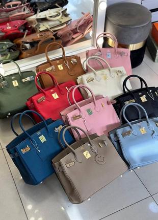 Сумка кожаная hermes birkin 30 см4 фото