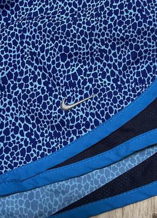 Женские беговые шорты nike blue dot pattern medium.5 фото