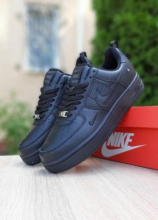 Жіночі кросівки nike air force чорні знижка sale | smb