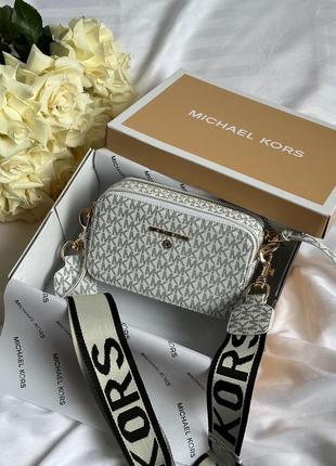 Женская сумка michael kors snapshot white