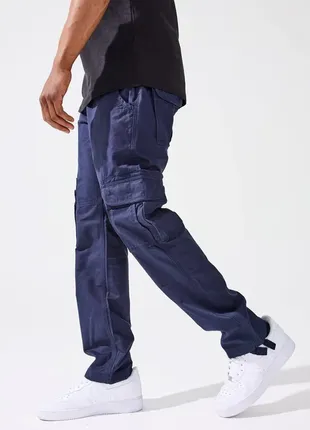 Карго штаны next cargo pants navy blue1 фото