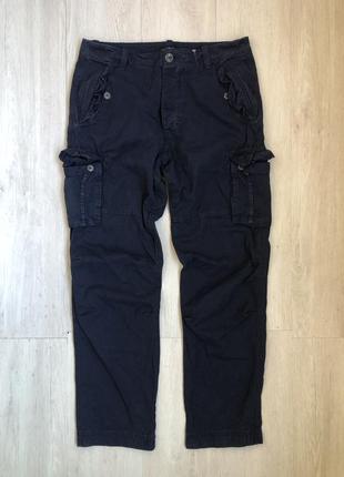 Карго штаны next cargo pants navy blue2 фото