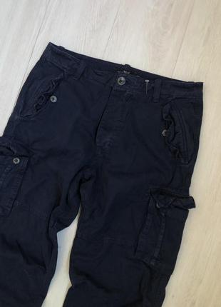 Карго штаны next cargo pants navy blue6 фото