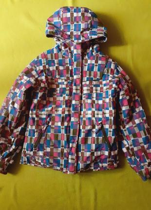 Стильна дитяча куртка зимова лижна для дівчинки columbia