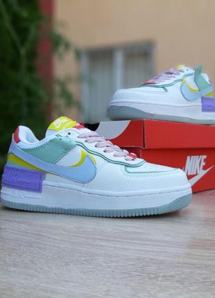 Женские кроссовки nike air force 1 shadow цветные скидка sale &lt;unk&gt; smb6 фото