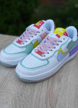 Женские кроссовки nike air force 1 shadow цветные скидка sale &lt;unk&gt; smb7 фото