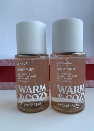 Міні-міст, спрей для тіла victoria secret pink оригінал міст, mist warm cozy