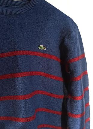 🫀▫️распродаж ▫️🫀 lacoste original 🐊 уютный темно синий свитер шерсть lacoste wool теплый осень