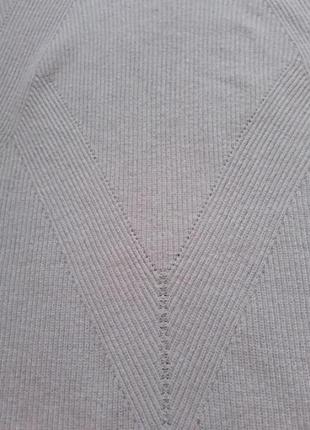 Крутий стильний базовий актуальний светр джемпер кофта на весну бежевий оверсайз вільного силуету натуральний вовна коттон віскоза5 фото