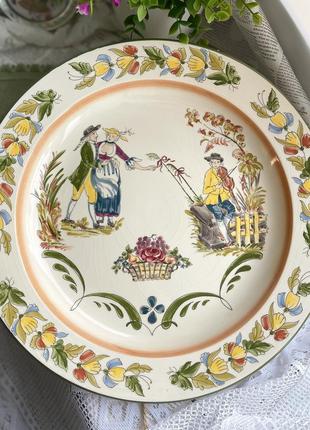 Большая настенная тарелка gallo keramik германия керамика2 фото