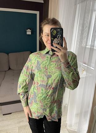 Винтажная рубашка 100% вискоза