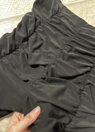 Чорні лосини брюки драпірування з ефектом пуш-ап8 фото