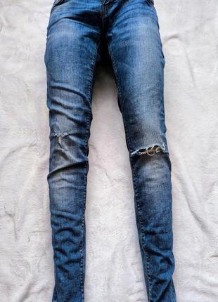 Only jeans голубые лосины джинсы скинни3 фото