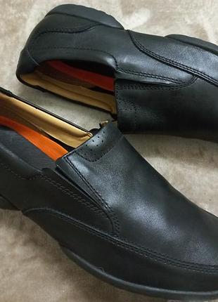 Туфли мокасины весна-осень кожа 44р. clarks индии