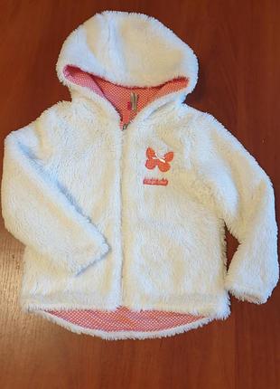 Кофта на замке с капюшоном для девочки