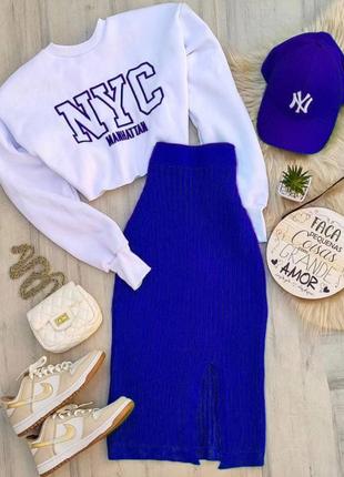 Костюм: свитшот + юбка