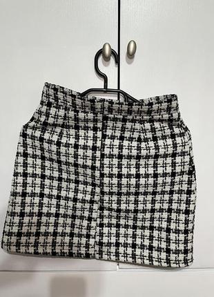 Твідова спідниця міні