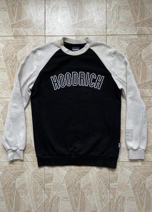 Свитшот y2k rare hoodrich rap sweatshirt big logo drill black hype