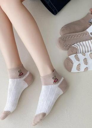Шкарпетки дитячі з мішкою набір носків 5 пар дитячі носки7 фото
