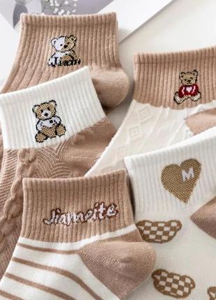 Шкарпетки дитячі з мішкою набір носків 5 пар дитячі носки8 фото