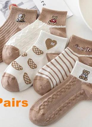 Шкарпетки дитячі з мішкою набір носків 5 пар дитячі носки6 фото