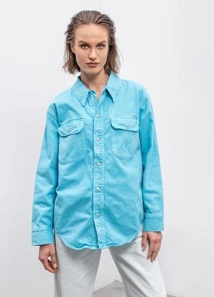 Рубашка calvin klein, джинсовая рубашка calvin klein, j20j2195921a4