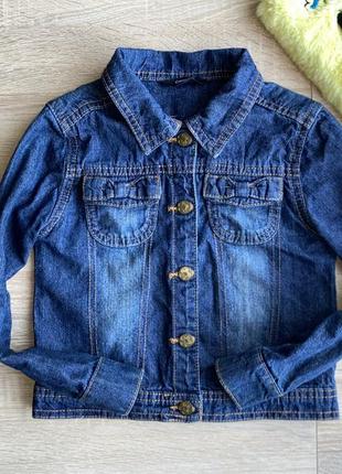 Класснячья джинсовая куртка на 5-6 рочки рост 110-116 см2 фото