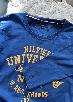 Чоловічій стильний лонгслів реглан tommy hilfiger оригінал 4