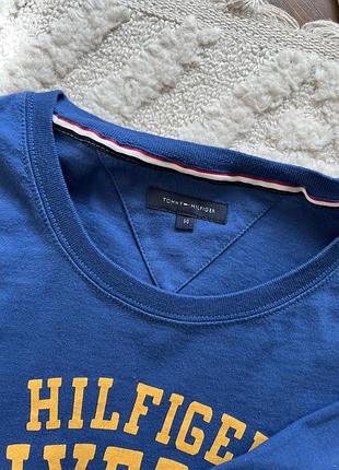 Чоловічій стильний лонгслів реглан tommy hilfiger оригінал 5