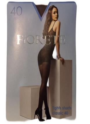 Колготи жіночі "fiorete" 40 den, shorts classic, розмір "4", колір "fumo-графіт"2 фото