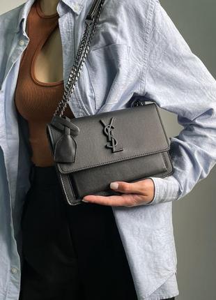 👜 yves saint laurent sunset big chain total black