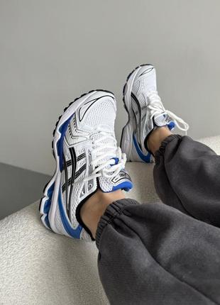 Асікс гел кіано білі з синім asics gel-kayano 14 white/blue3 фото