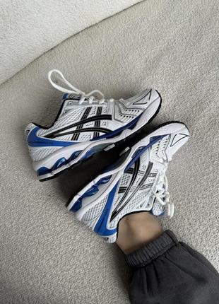 Асікс гел кіано білі з синім asics gel-kayano 14 white/blue2 фото