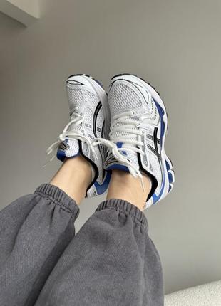 Асікс гел кіано білі з синім asics gel-kayano 14 white/blue5 фото