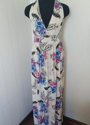 Трикотажный сарафан в пол.