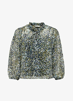 Шифоновая блуза с леопардовым принтом3 фото