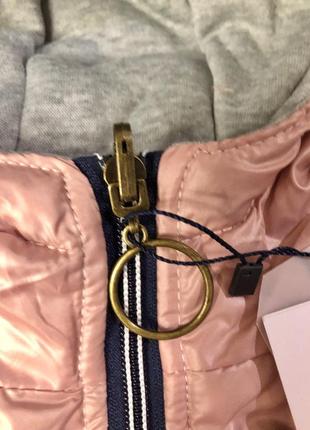 Куртка бомбер двусторонняя для девочки брендовая tifossi синяя розовая 128,140,152,1765 фото